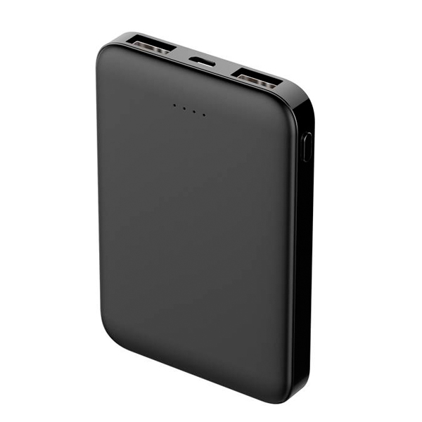 C0509 which 5000mAh Mini Power Bank portable charger slim size  with 2 USB Output ports