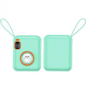 S1032 which10000mAh Green cat Cute Small Gift PD20W Fast Charge for iPhone and PD22.5W