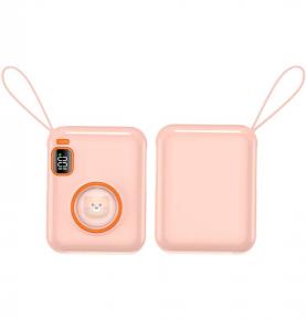 S1032 which 10000mAh Pink beer Cute Small Gift PD20W Fast Charge for iPhone and PD22.5W 