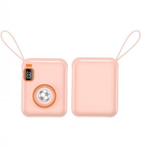 S1032 which 10000mAh Pink football Cute Small Gift PD20W Fast Charge for iPhone and PD22.5W