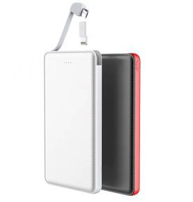 W0511 which 5000mAh Ultra Thin and Credit Card Power Bank Built-in Cable Battery 