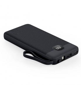 S1061 Black 10000mAh Multi 4 in 1 Power bank 10000mah built-tin three cables PD22.5W fast charging mobile power