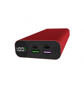 S2002 Black 20000mAh Fast Charging PD 22.5W Power Red Dual Outputs Aluminum External Battery 