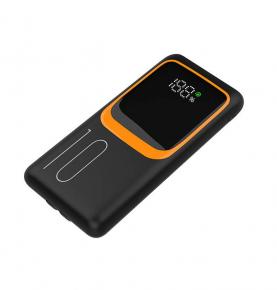 S1009 Black PD22.5W 10000mah Build In Cable Quick Charge Power Station Mini Portable Power Bank For Mobile Phone