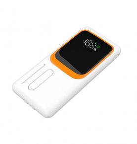 S1009 White PD22.5W 10000mah Build In Cable Quick Charge Power Station Mini Portable Power Bank For Mobile Phone 